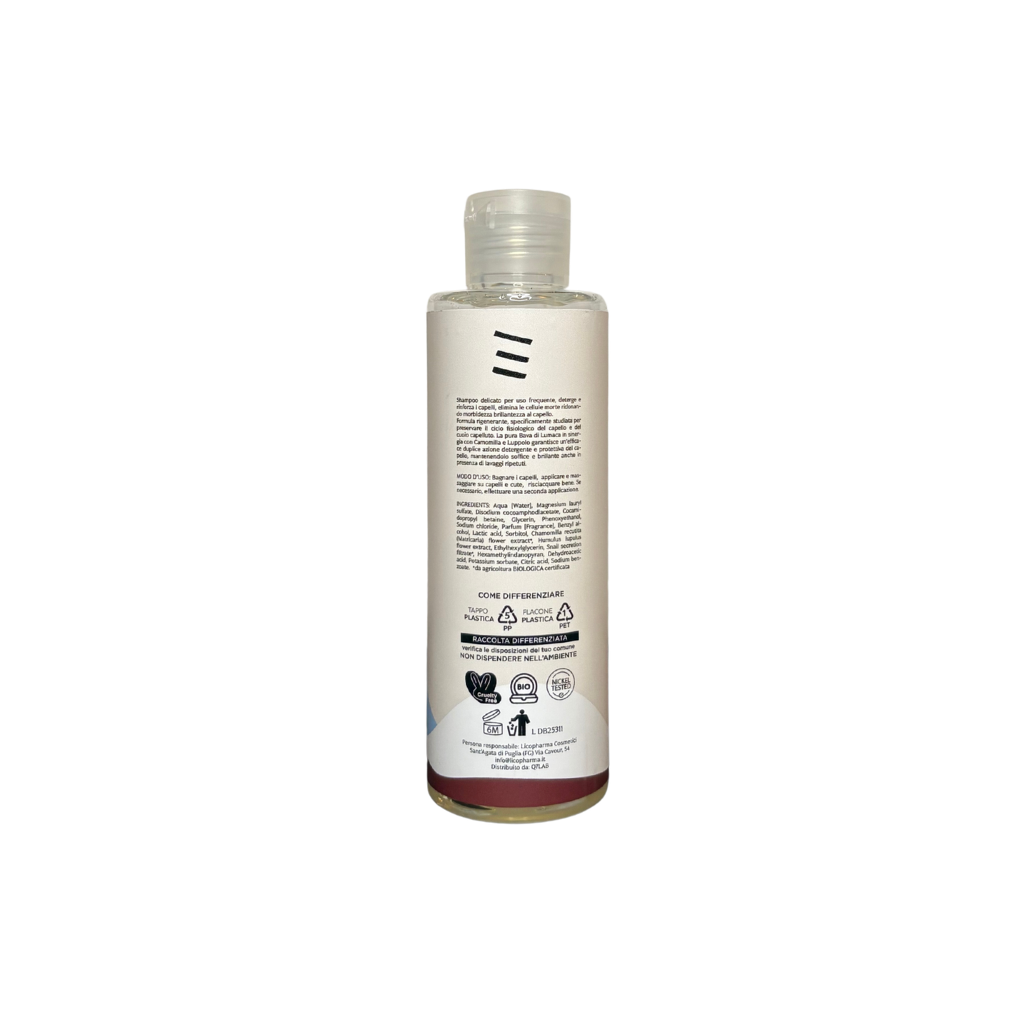 Izanami Q7Lab snail secretion shampoo nourishing and repairing hair care formula for smooth, hydrated and revitalized hair