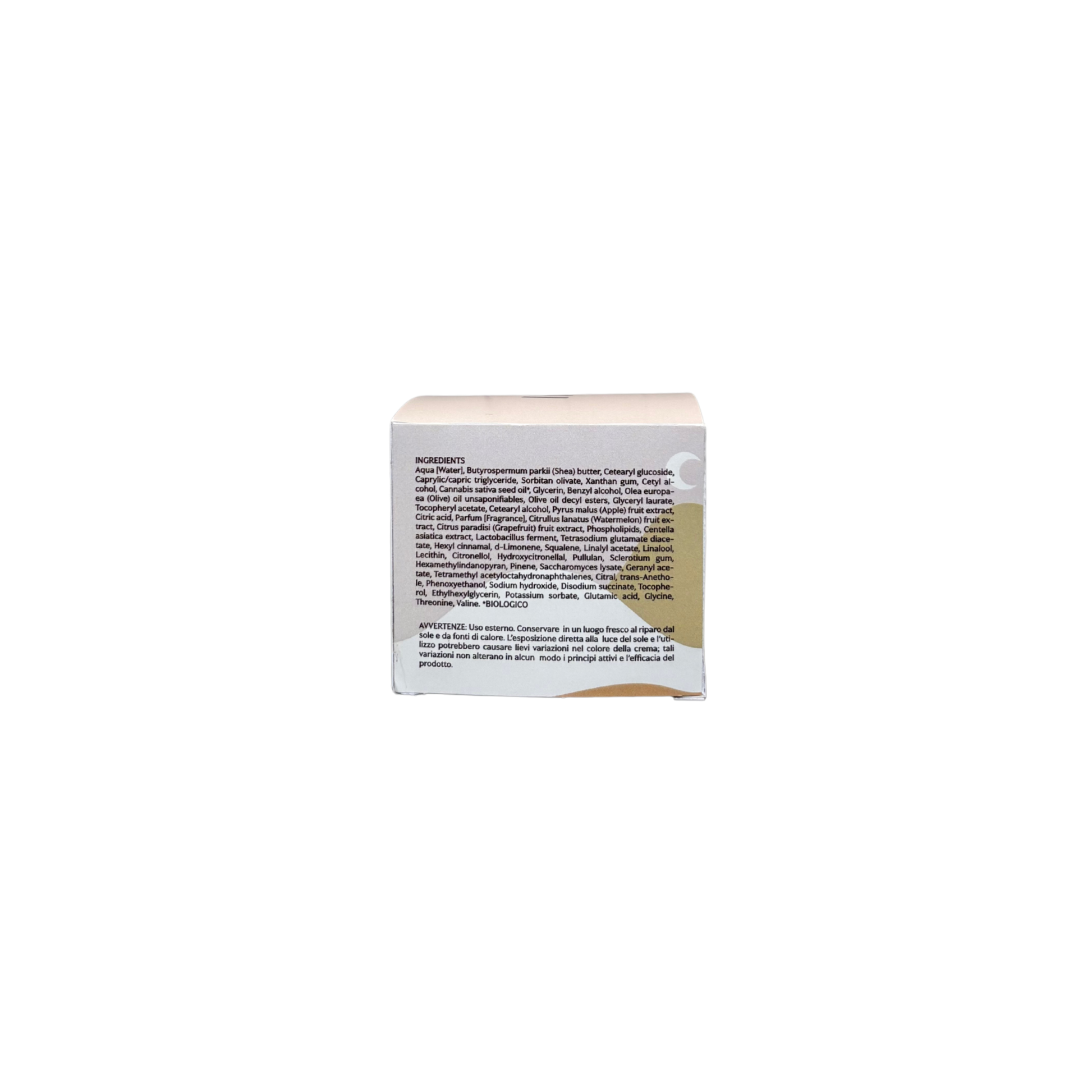 Crema viso biologica con esosomi IZANAMI, crema idratante e lenitiva per la pelle del viso.