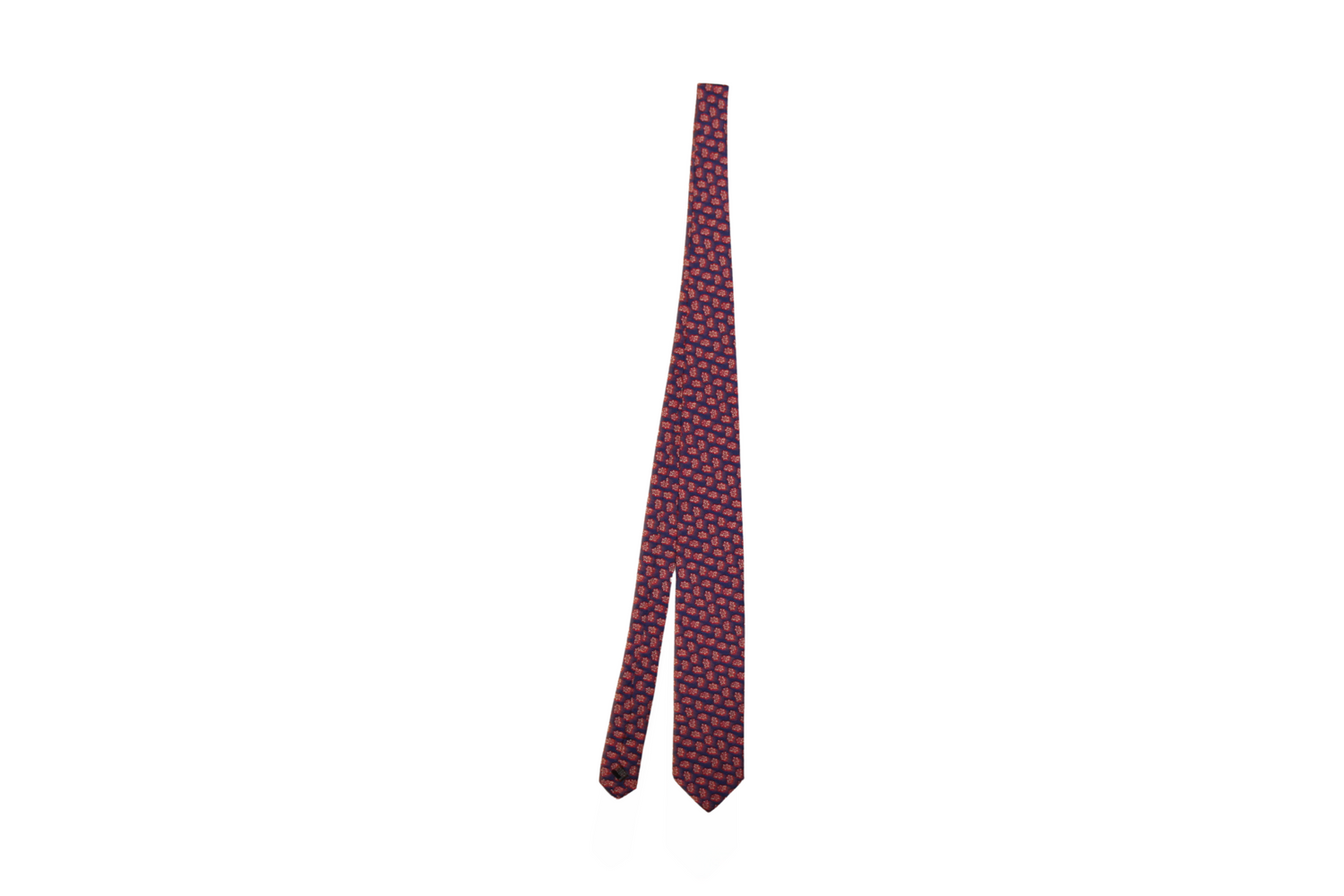 Cravatta sartoriale Atar in twill di seta con motivo paisley Q7LAB Made in Italy
