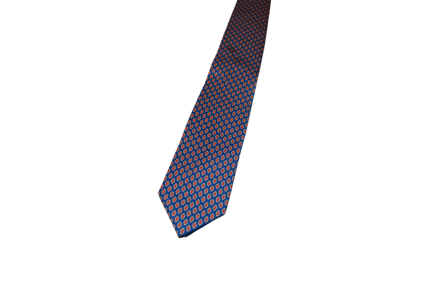 Cravatta sartoriale Dioniso in twill di seta blu - Q7LAB | Italian brand of luxury accessories crafted by artisans