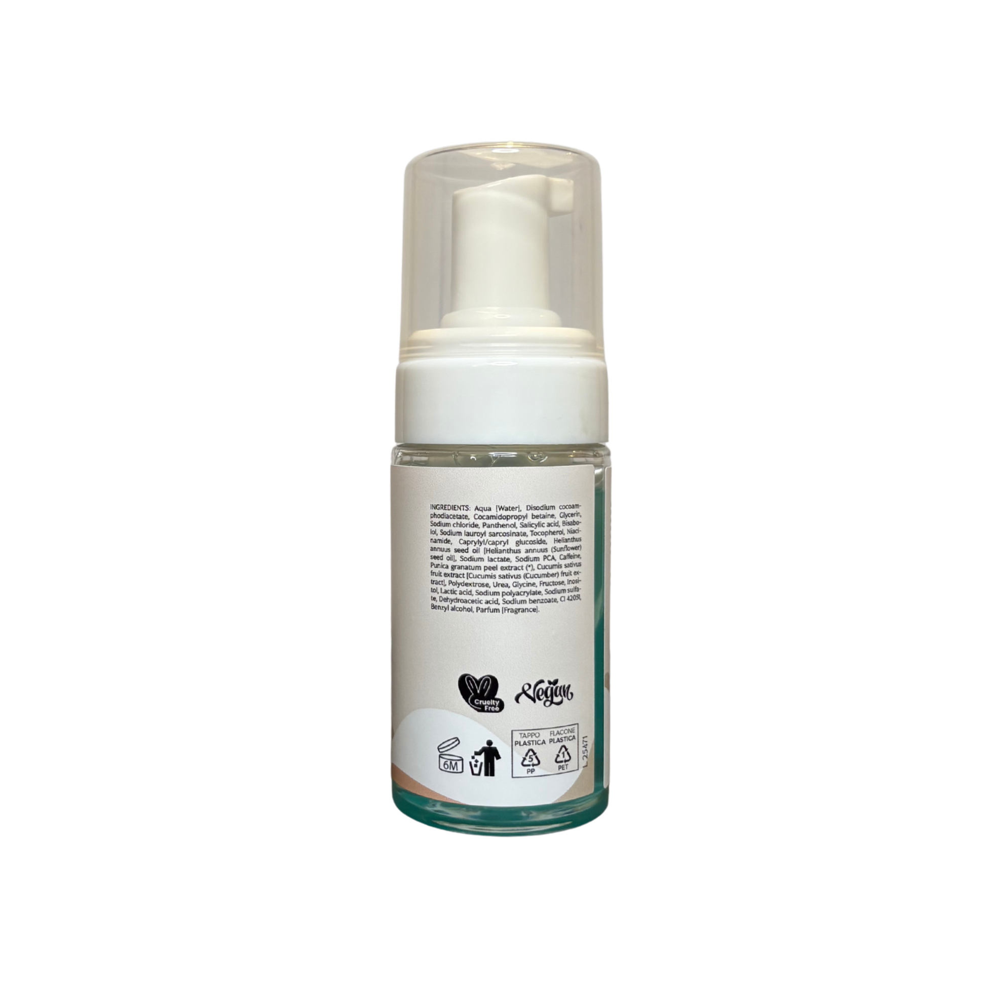 Gentle exosome face cleansing mousse Q7-Lab soft foaming cleanser for daily purifying and skin-balancing skincare