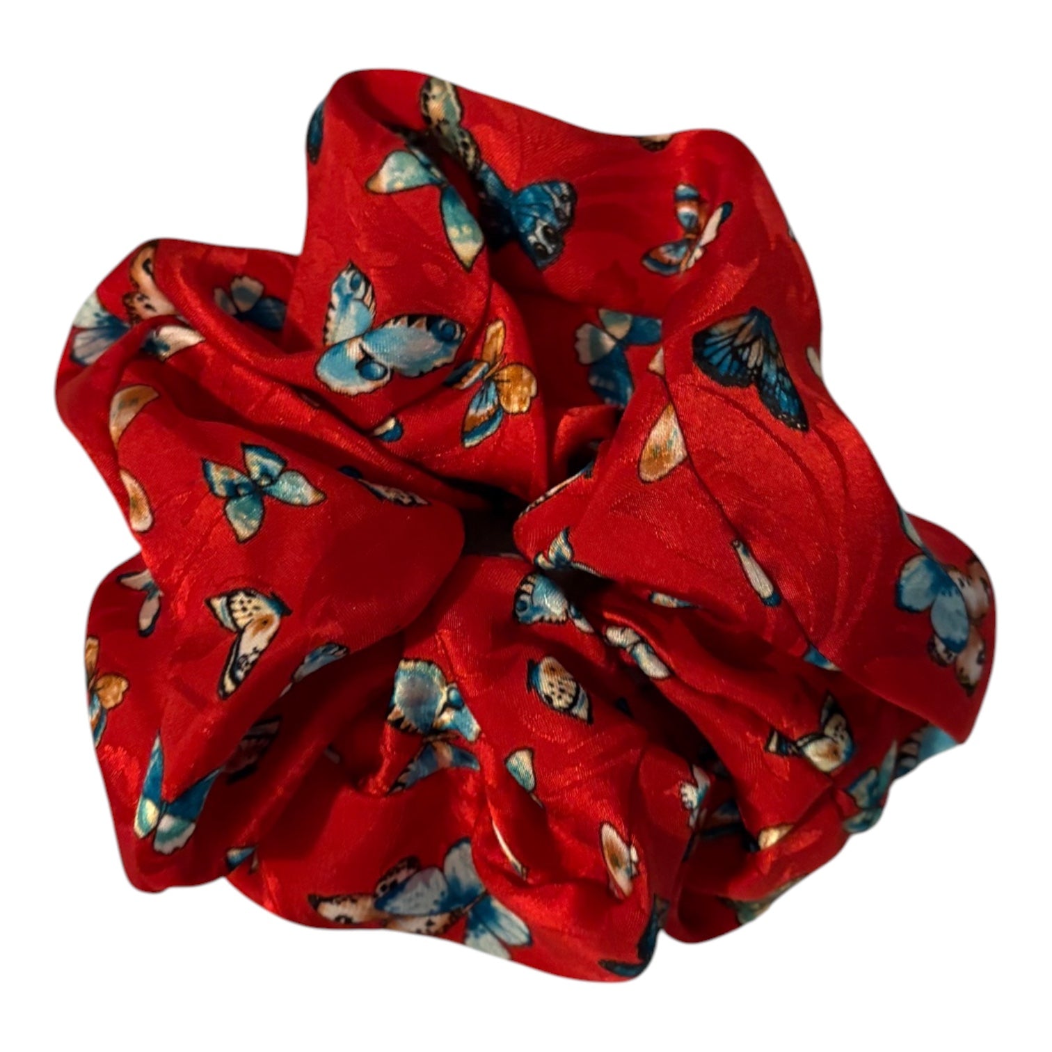 Fermacoda sartoriale in seta rossa Q7LAB, accessorio elegante per capelli con finitura raffinata e dettagli di alta qualità