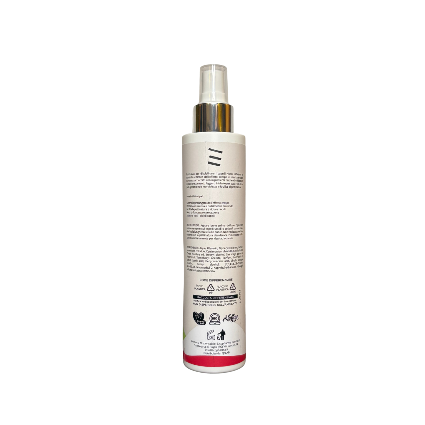 Izanami Q7Lab leave-in spray hair mask lightweight no-rinse treatment for soft, hydrated and smooth hair with instant detangling and shine