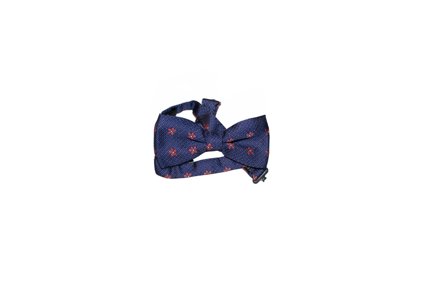 Papillon sartoriale Gervaso in jacquard di seta blu, Q7LAB Made in Italy