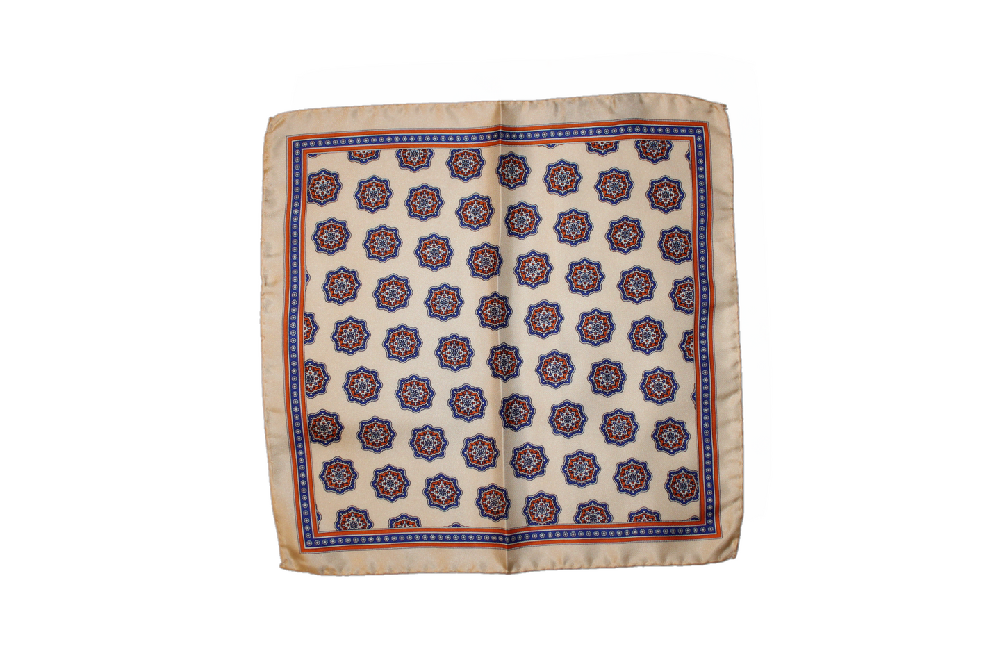 Pochette sartoriale Gibran in twill di seta oro, Q7LAB Made in Italy